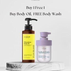 Buy 1 Get 1 - Yuja Island Body Oil Free Velvet Exfo Body Wash