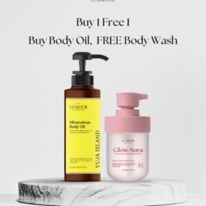 Buy 1 Get 1 - Yuja Island Body Oil Free Glow Aura Body Wash