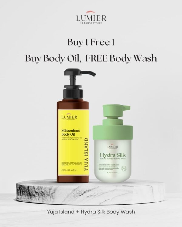 Buy 1 Get 1 - Yuja Body Oil Free Hydra Silk Body Wash