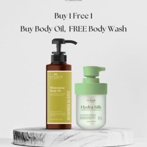 Floral scent body oil + Free hydra silk body wash