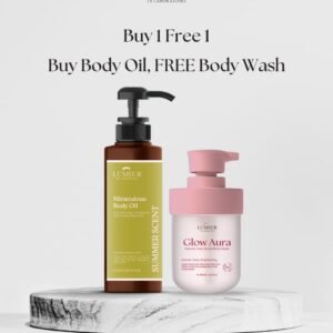 Floral Summer Scent body oil + Free glow aura body wash