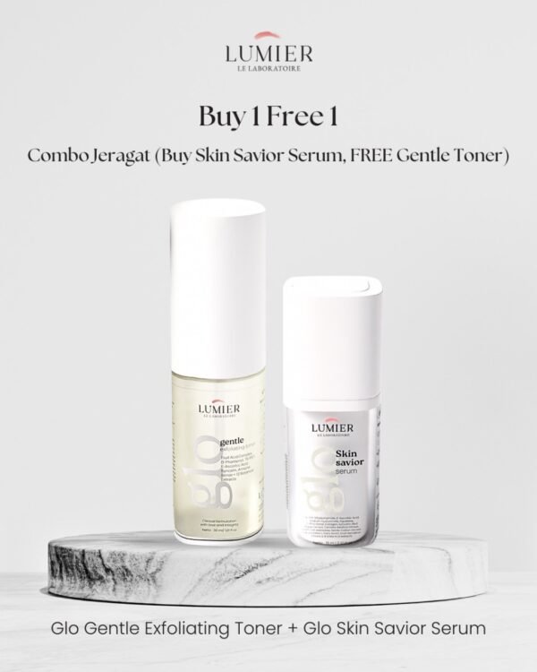 COMBO JERAGAT - SKIN SAVIOR SERUM FREE GENTLE TONER