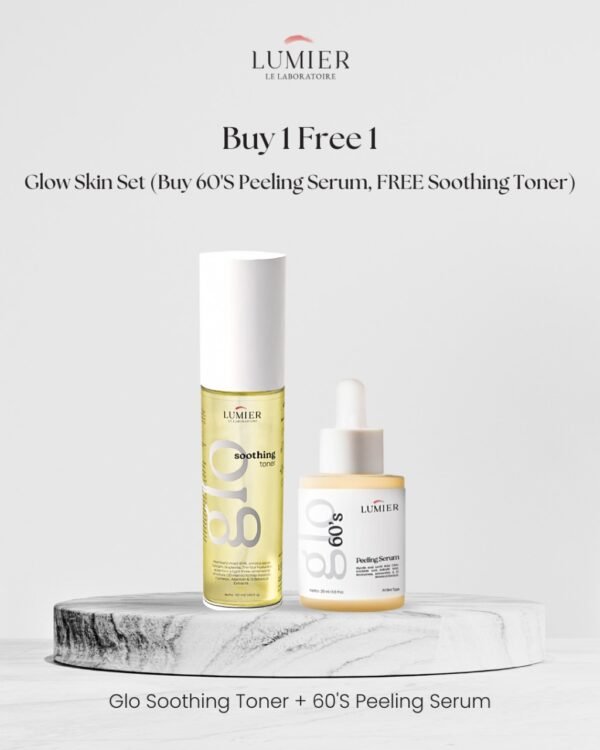 Glow Skin Set (Peeling Serum Free Soothing Toner)