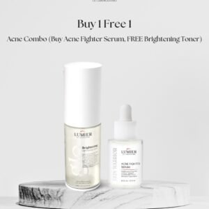 Acne Combo ( Acne Fighter Serum Free Brightening Toner )
