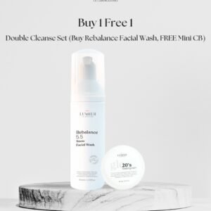 Rebalance 5.5. Snow Facial Wash + Mini Cleansing Balm